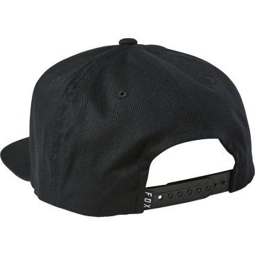 Бейсболка велосипедная Fox Top Coat Snapback Hat, Black, 2021, 27082-001-OS