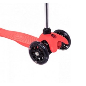 Самокат RIDEX 3D Zippy 2.0, детский, трехколесный, 120/80 мм, красный, SX14404