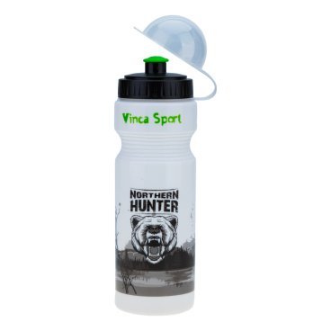 Фляга велосипедная Vinca Sport VSB 21, с защитой от пыли, 750 мл, индивидуальная упаковка, белый, VSB 21 northern hunter