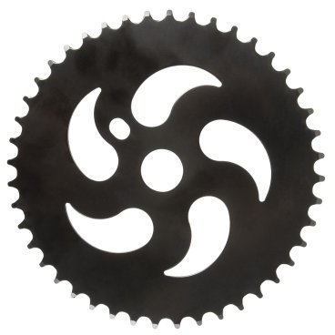 Фото Система/звезда для велосипеда BMX сталь 44зуб. 1/2х1/8" черная 5-359395