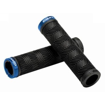 Фото Грипсы велосипедные Giant SOLE-O MTB Grips, кратон, черный/командный синий, 410957