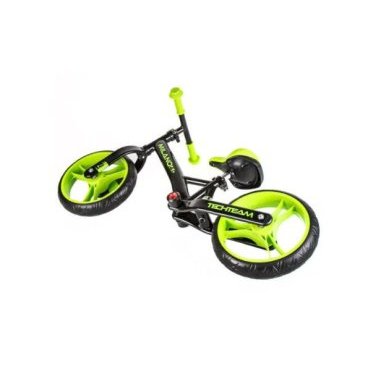 Беговел TechTeam Milano 4, детский, колеса EVA, 12", 2021, зеленый, TT002009