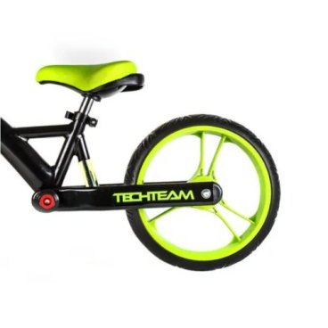 Беговел TechTeam Milano 4, детский, колеса EVA, 12", 2021, зеленый, TT002009
