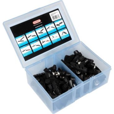 Тормозные колодки Elvedes, 55 мм, универсальные, шоссейные, для Shimano, 25 пар, в коробке, 6842-BOX