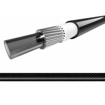 Оплетка троса тормоза/переключения Elvedes, с дополнительным усилением, 4.9 мм х 10 м, черный матовый, 2020256-10
