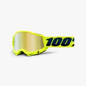 Веломаска 100% Accuri 2 Goggle Yellow / Mirror Gold Lens, 50221-259-04