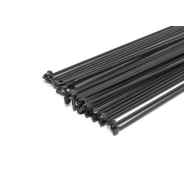 Спицы велосипедные, 276 мм, нержавеющая сталь, 144 штуки, черный, black-stainless
