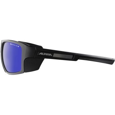 Очки велосипедные Alpina Skywalsh VLM+, солнцезащитные, Black Matt/Blue Mirror, 2021, A8666231