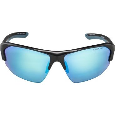 Очки велосипедные Alpina Lyron HR, солнцезащитные, Black Matt/Blue/Blue Mirror, 2021, A8632381