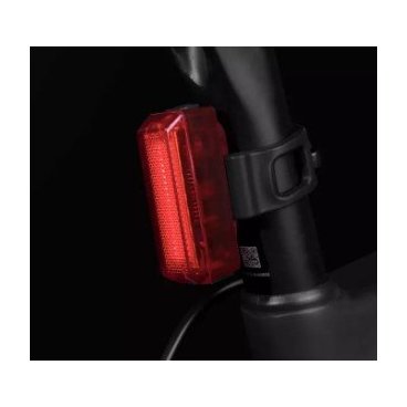 Фонарь велосипедный GACIRON, задний, 15lm, диод-матрица, Li-аккумулятор, USB, угол 300 градусов, красный, W11