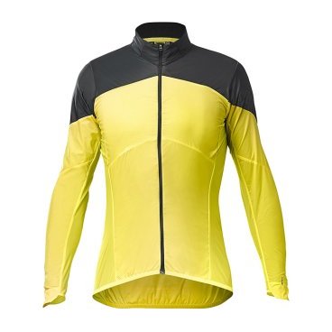 Куртка велосипедная MAVIC COSMIC Wind SL, жёлтый/чёрный, 2020, L40179600