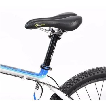 Седло велосипедное Rockbros, ПВХ, 255×155 мм, черный, 6685CC1E-BBK