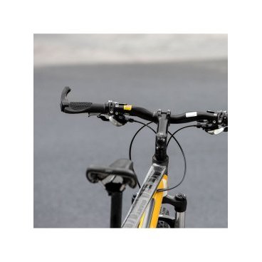 Грипсы велосипедные Rockbros, с рогами, эргономичные, с фиксатором, черный, BT1007