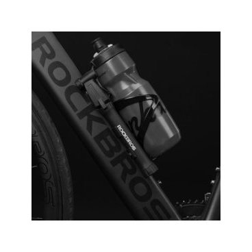 Насос велосипедный Rockbros, ручной, алюминий, Presta/Shrader, черный, TM-1701P