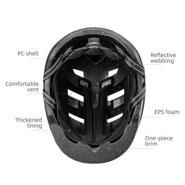 Шлем велосипедный Rockbros TS-56, 11 отверстий, фиолетовый хамелеон , TS-56