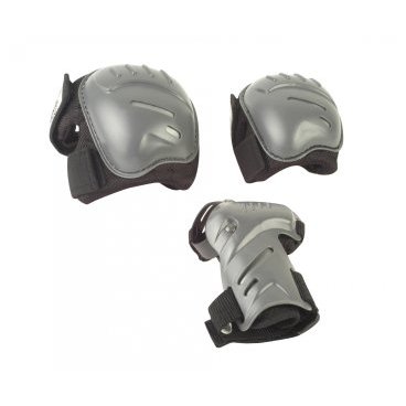 Комплект защиты HUDORA Protection set, от 10 лет, black/grey