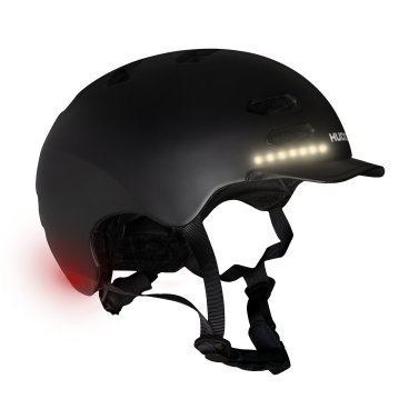 Шлем велосипедный HUDORA Skater helmet LED, black