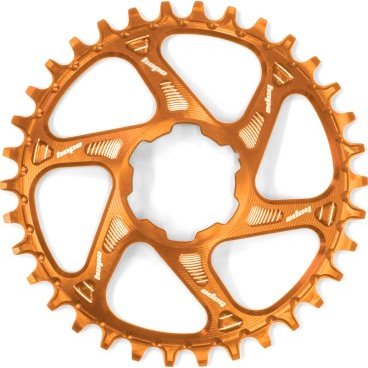 Звезда велосипедная HOPE, для системы с прямым монтажом, 30 Т, профиль узкий/широкий, офсет 3 мм, оранжевый, RR30BHCSPC
