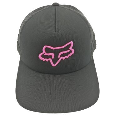 Бейсболка велосипедная Fox Boundary Trucker, женская, Black/Pink, 2021, 26594-285-OS