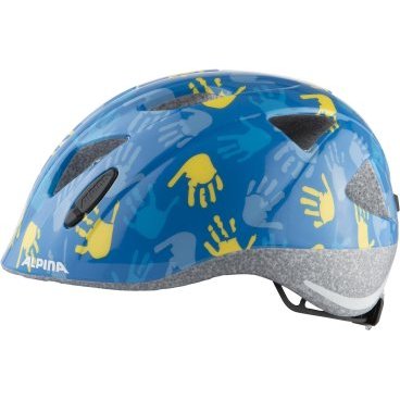 Велошлем Alpina Ximo, детский, Blue Hands Gloss, 2021