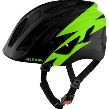 Велошлем Alpina Pico, детский, Black/Green Gloss, 2021
