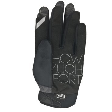 Велоперчатки 100% Brisker Glove Heather Grey, 2018, 10016-007-12