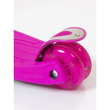 Самокат ROOK Joket, детский, 4 светящихся колеса, нагрузка до 50 кг, розовый K004, ЦБ-00004910