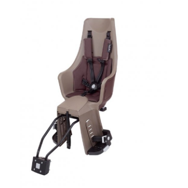 Велокресло BOBIKE Exclusive Maxi Plus Frame, с креплением на багажник/раму, toffee brown, 8011100023