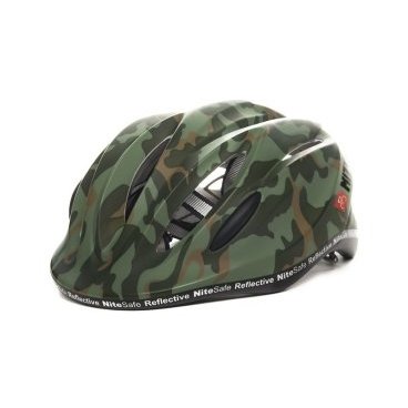 Шлем велосипедный Mizumi K-800, детский, Camouflage Mat Green