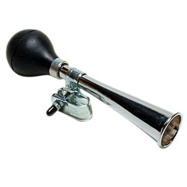 Клаксон велосипедный OXFORD Bulb Horn 7", металл, серебристый, HN630
