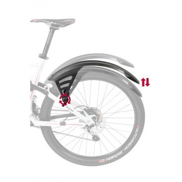 Крылья велосипедные ZEFAL DEFLECTOR RS75-FM60 SET, комплект, пластик, 27,5", 29", черный, 2533