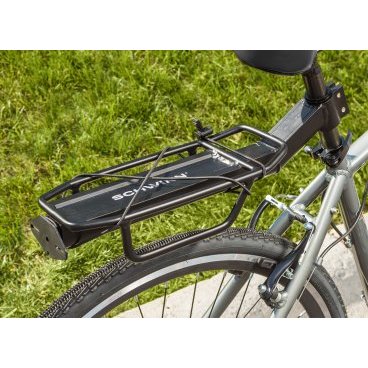 Багажник велосипедный SCHWINN Deluxe Alloy Rear Rack, алюминий, консольный, чёрный, SW75617-2
