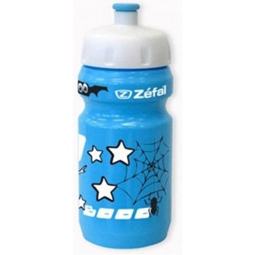Фляга велосипедная ZEFAL LITTLE Z - Blue Ghost + Universal clip holder, детская, 350 мл, пластиковый держатель, 162B