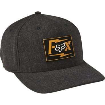 Бейсболка велосипедная Fox Pushin Dirt Flexfit Hat, черный, 28543-001-S/M