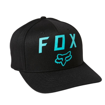 Бейсболка велосипедная Fox Number 2 Flexfit 2.0 Hat, черный, 28680-001-L/XL