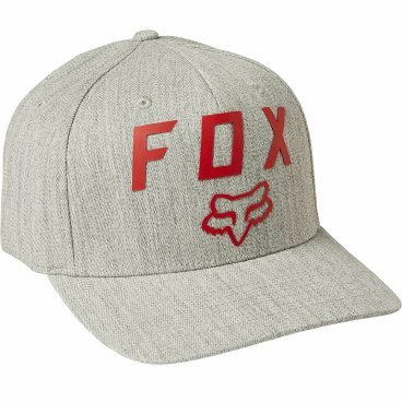 Бейсболка велосипедная Fox Number 2 Flexfit 2.0 Hat, серый, 28680-040-L/XL