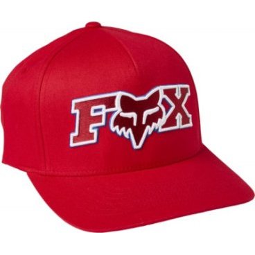 Бейсболка велосипедная Fox Ellipsoid Flexfit Hat, flame red, 24421-122-L/XL