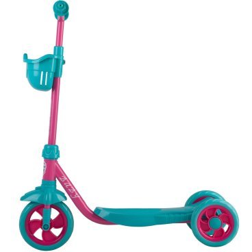 Самокат городской Foxx Baby, пластиковая платформа, EVA колеса, 115 мм, корзинка, фиолетовый, 115BABY.PN8