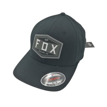 Бейсболка велосипедная Fox Emblem Flexfit Hat, black, 2021, 27096-001-L/XL
