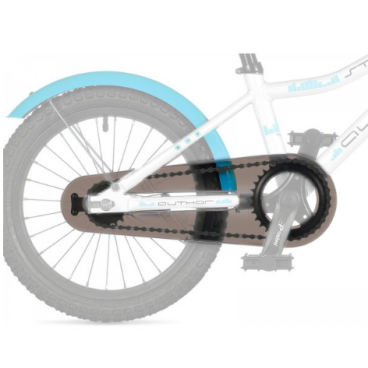 Защита системы и цепи ACO-AUTHOR, для односкоростных велосипедов 16", пластиковая, полупрозрачная, 8-23910020