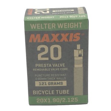 Камера велосипедная Maxxis Welter Weight 20x1.90/2.125 0.9 мм, вело ниппль, IB29513200
