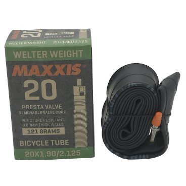 Камера велосипедная Maxxis Welter Weight 20x1.90/2.125 0.9 мм, вело ниппль, IB29513200