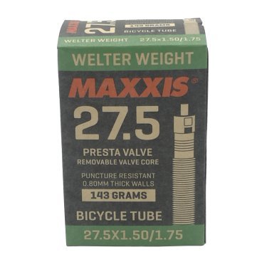 Камера велосипедная Maxxis Welter Weight, 27.5x1.50/1.75, 0.8 мм, велониппенль 48 мм RVC, IB75081700