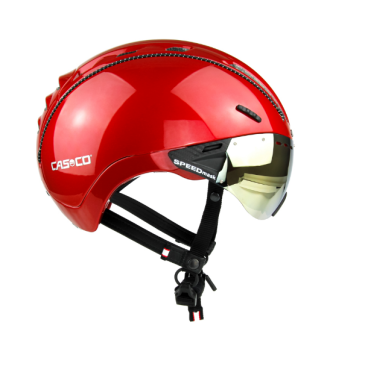 Фото Велошлем Casco ROADSTER Plus red shiny, with visor, 04.3628.L