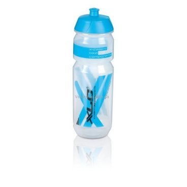 Фляга велосипедная XLS Drink bottle WB-K03, 750ml, transparent/blue, 2503231600