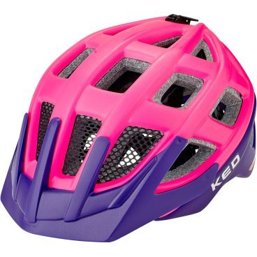 Велошлем KED Kailu, Pink Purple Matt (серый EPS), 2020