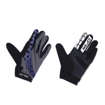 Велоперчатки XLC Full finger glove Enduro blue/grey, 2500148021