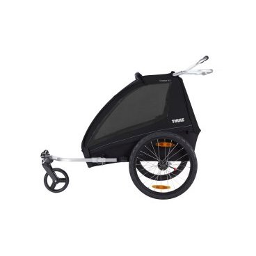 Велоприцеп Thule Coaster XT bike trailer+Stroll, детский, двухместный, Black, 10101810