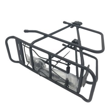 Багажник велосипедный TRIX, задний, 24"-29", алюминий, под сумку-штаны, регулируемый по высоте, черный, 608-10