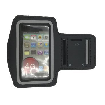 Держатель-чехол водозащитный Vinca Sport на руку для iPhone 4, чёрный, AM 02 black